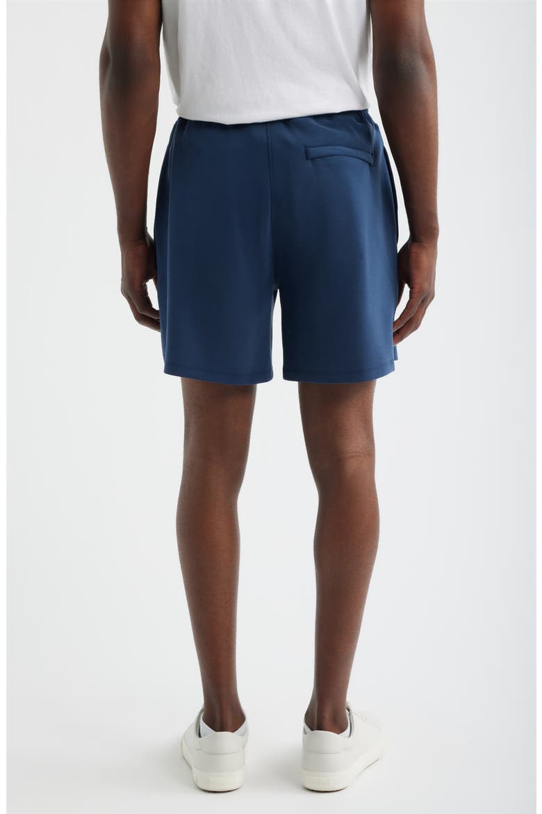 Luxe Traveler Knit Shorts, Alternate, color, DRESS BLUES