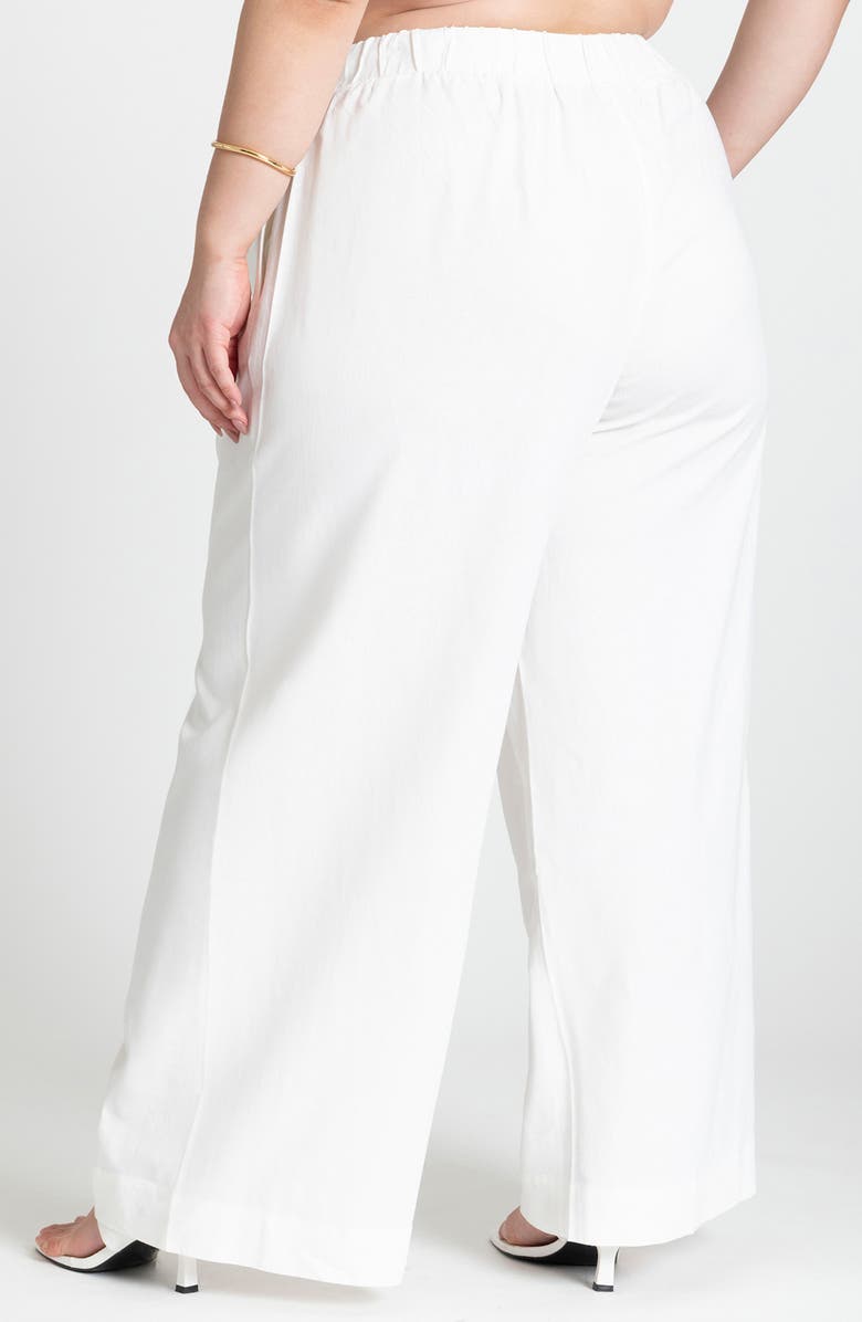 ELOQUII Wide Leg Pull-On Pants, Alternate, color, 