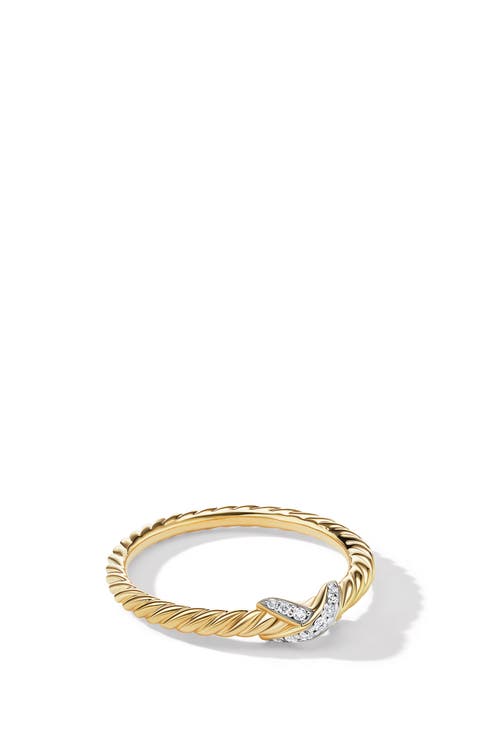 Petite X Diamond Ring