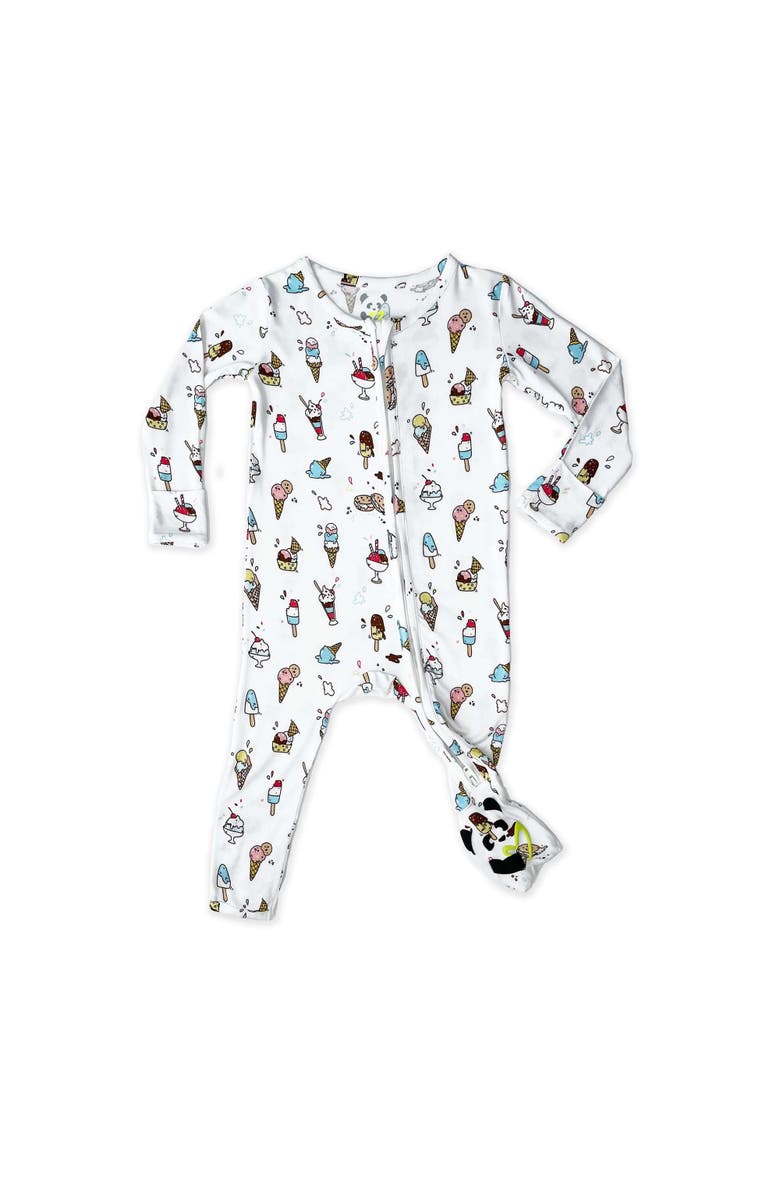 Bellabu Bear Baby Ice Cream Convertible Footie, Main, color, Ice Cream