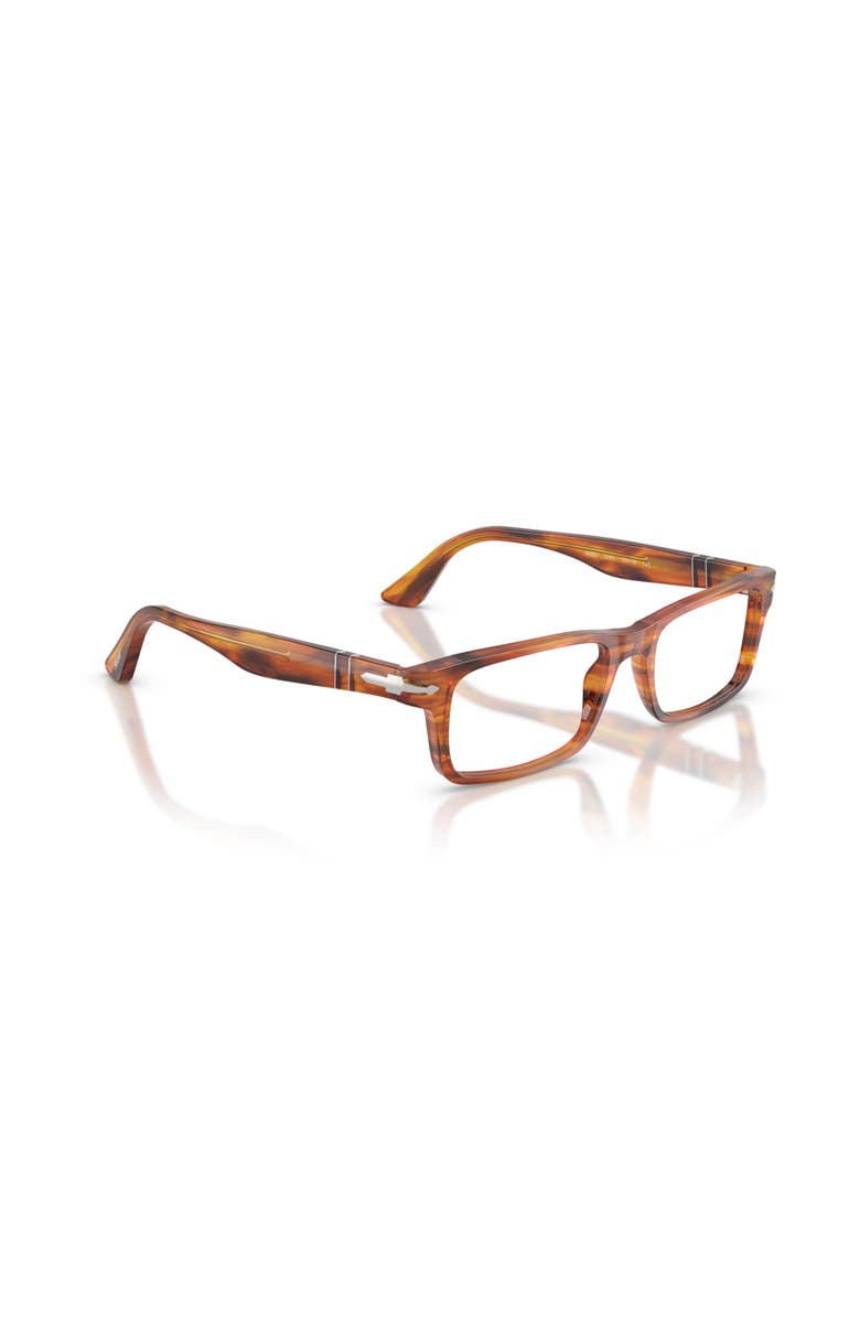 Persol 53mm Rectangle optical glasses, Alternate, color, Tortoise