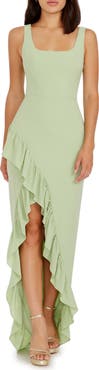 Dress the Population Charlene Ruffle Gown