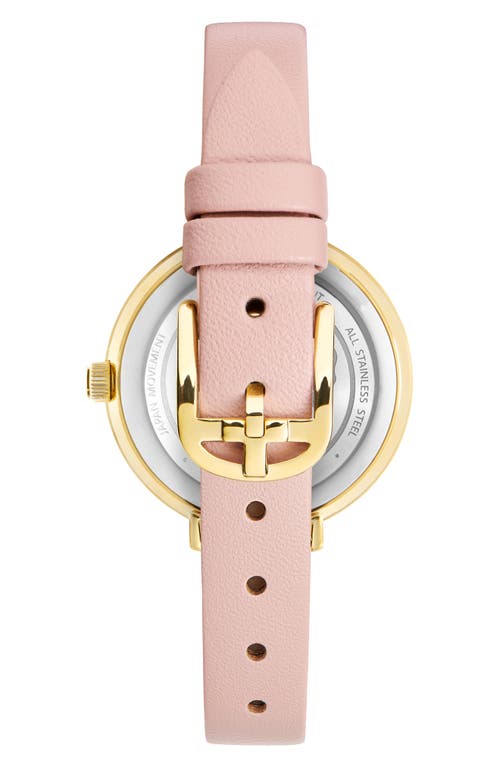 Ted Baker Ammy Floral Leather Strap Watch, 34mm In Pink