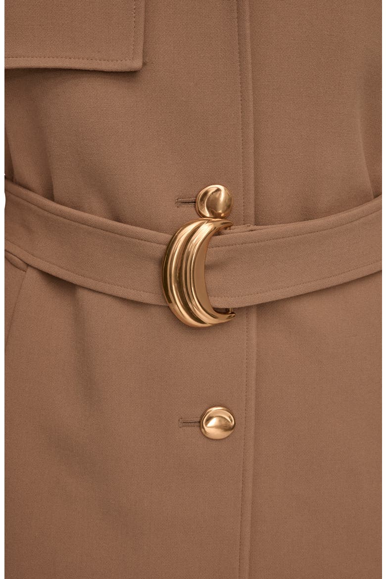 Modern Crepe Trench Coat, Alternate, color, CAMEL