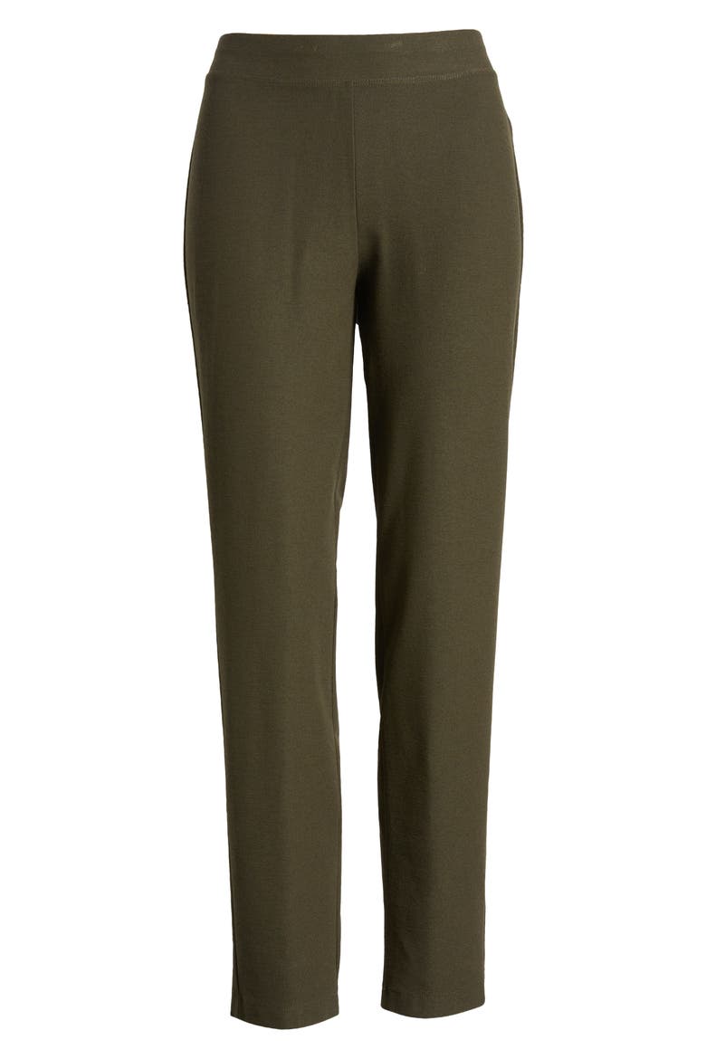 Slim Knit Ankle Pants, Alternate, color, WOODLAND