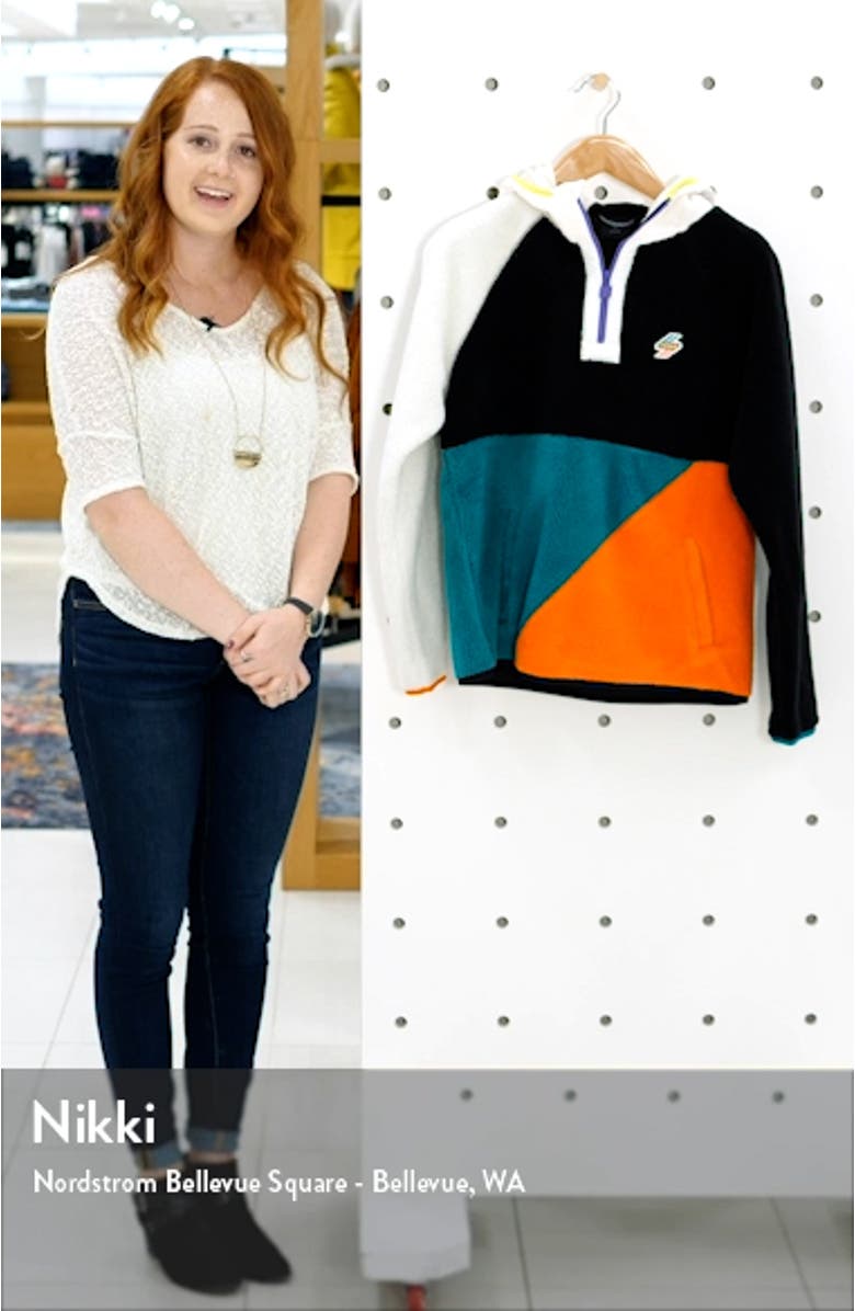 Colorblock Fleece Hoodie, sales video thumbnail
