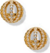 Nadri Muse Sphere Button Earrings
