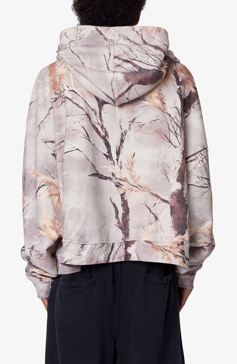 mnml Camo Print Oversize Cotton Full-Zip Hoodie, Alternate, color, 