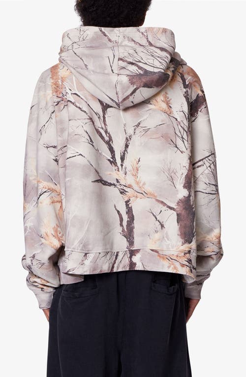 Mnml Camo Print Oversize Cotton Full-zip Hoodie In Multi