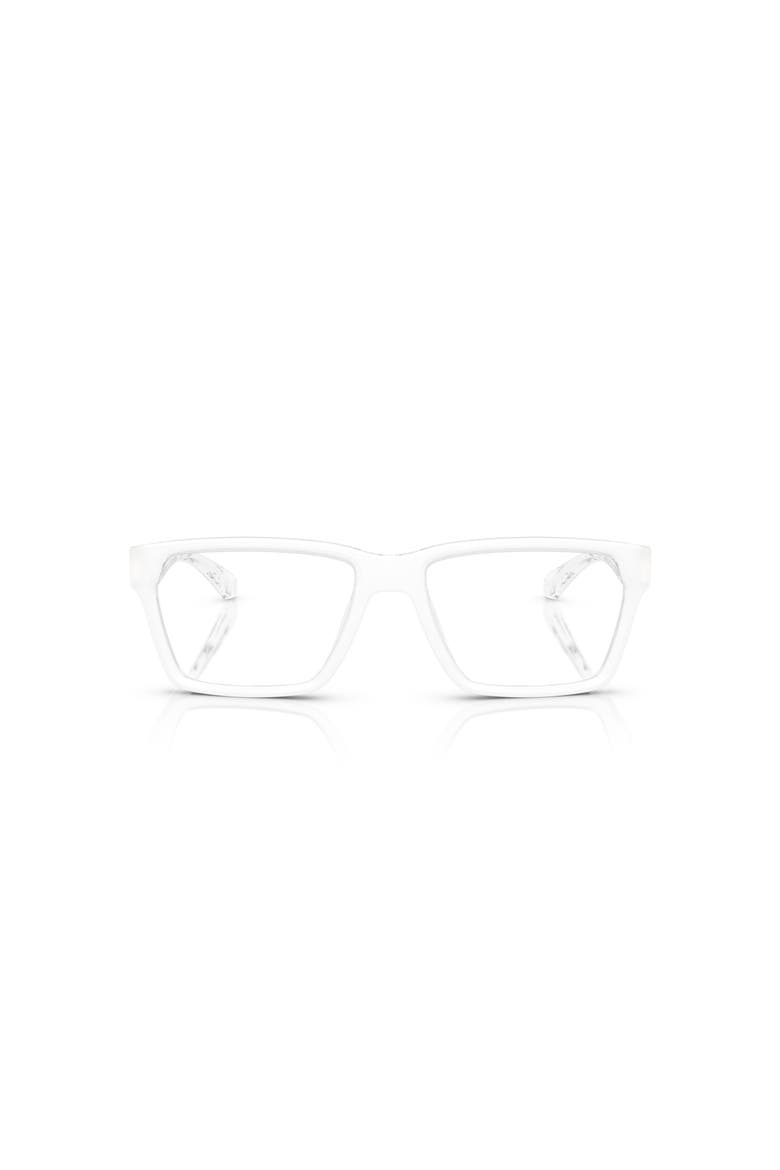 53mm Rectangle optical glasses, Alternate, color, Transparent