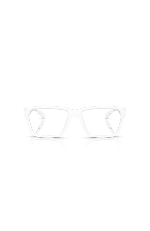 Arnette 53mm Rectangle Optical Glasses In Transparent