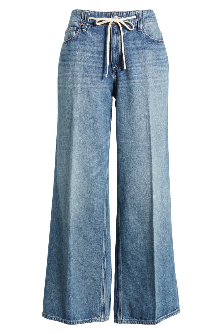 Zoey Tie Waist Wide Leg Jeans, Alternate, color, JAZZCLUB