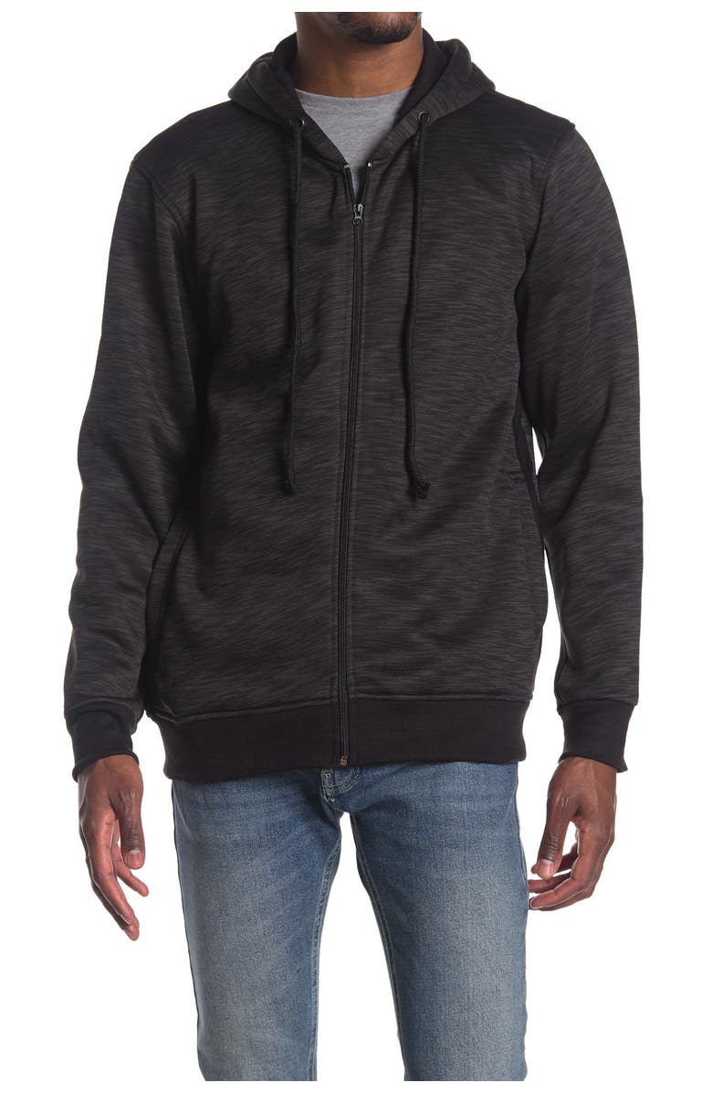 BURNSIDE Fleece Hooded Jacket, Main, color,