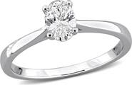 Created Forever Oval Lab Grown Diamond Solitaire Ring