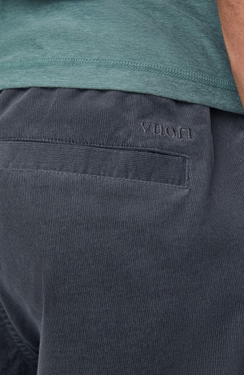 Vuori Optimist Stretch Corduroy Shorts, Alternate, color, Charcoal