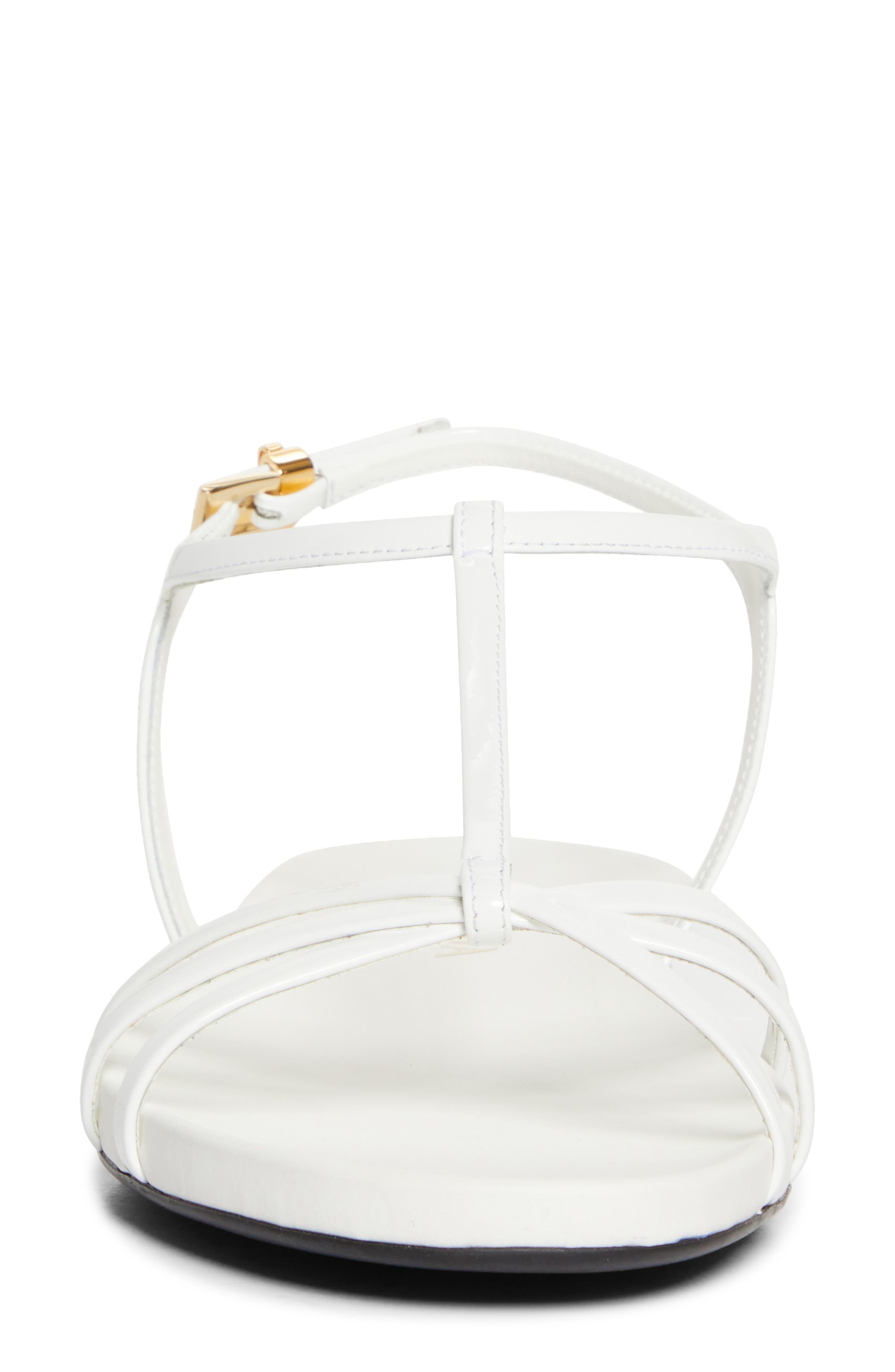 Cage Strap Sandal, Alternate, color, WHITE