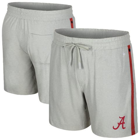 Men's Colosseum Gray Alabama Crimson Tide Mac Shorts