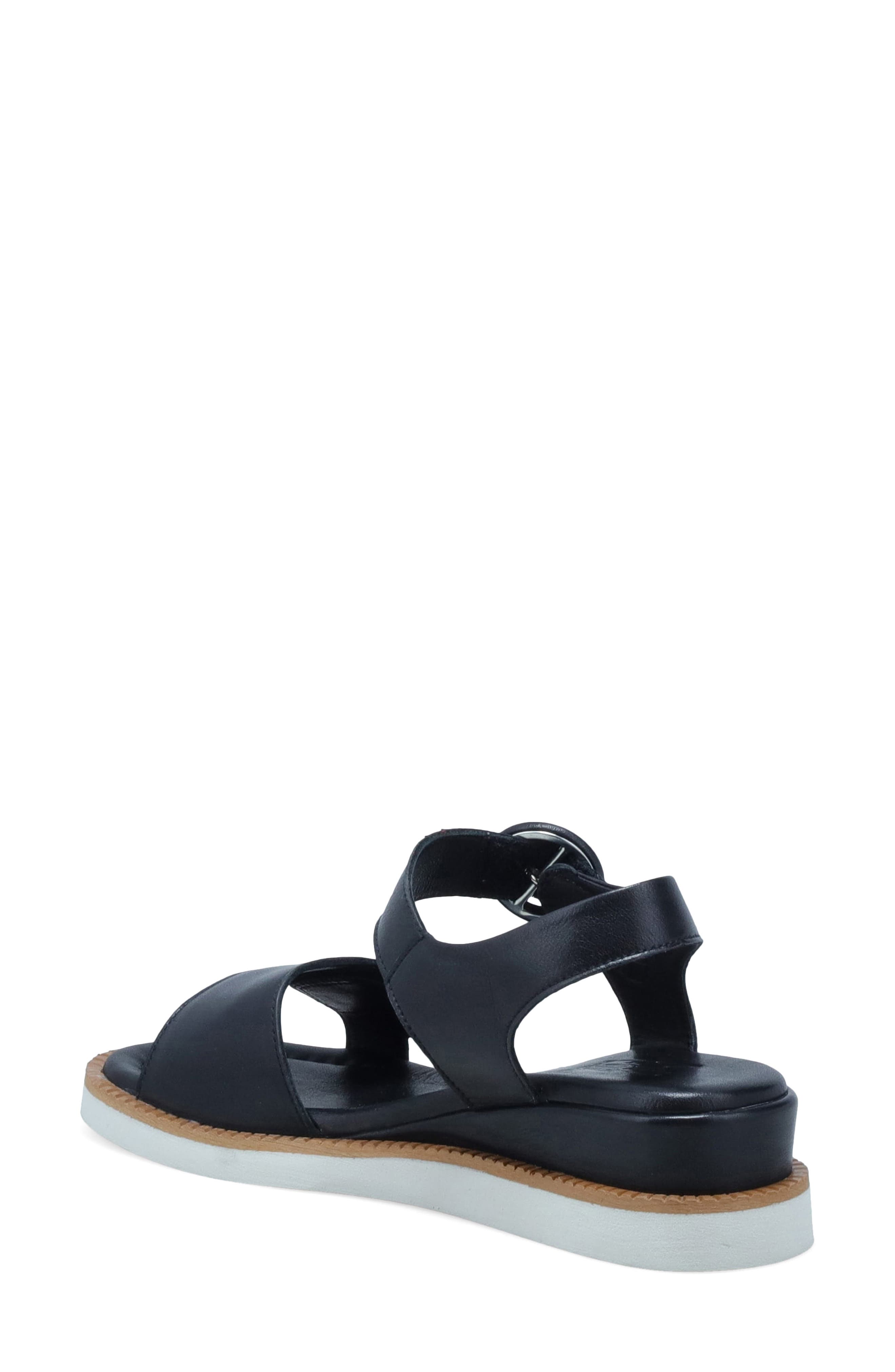 Miz Mooz Eva Ankle Strap Platform Wedge Sandal, Alternate, color, Black