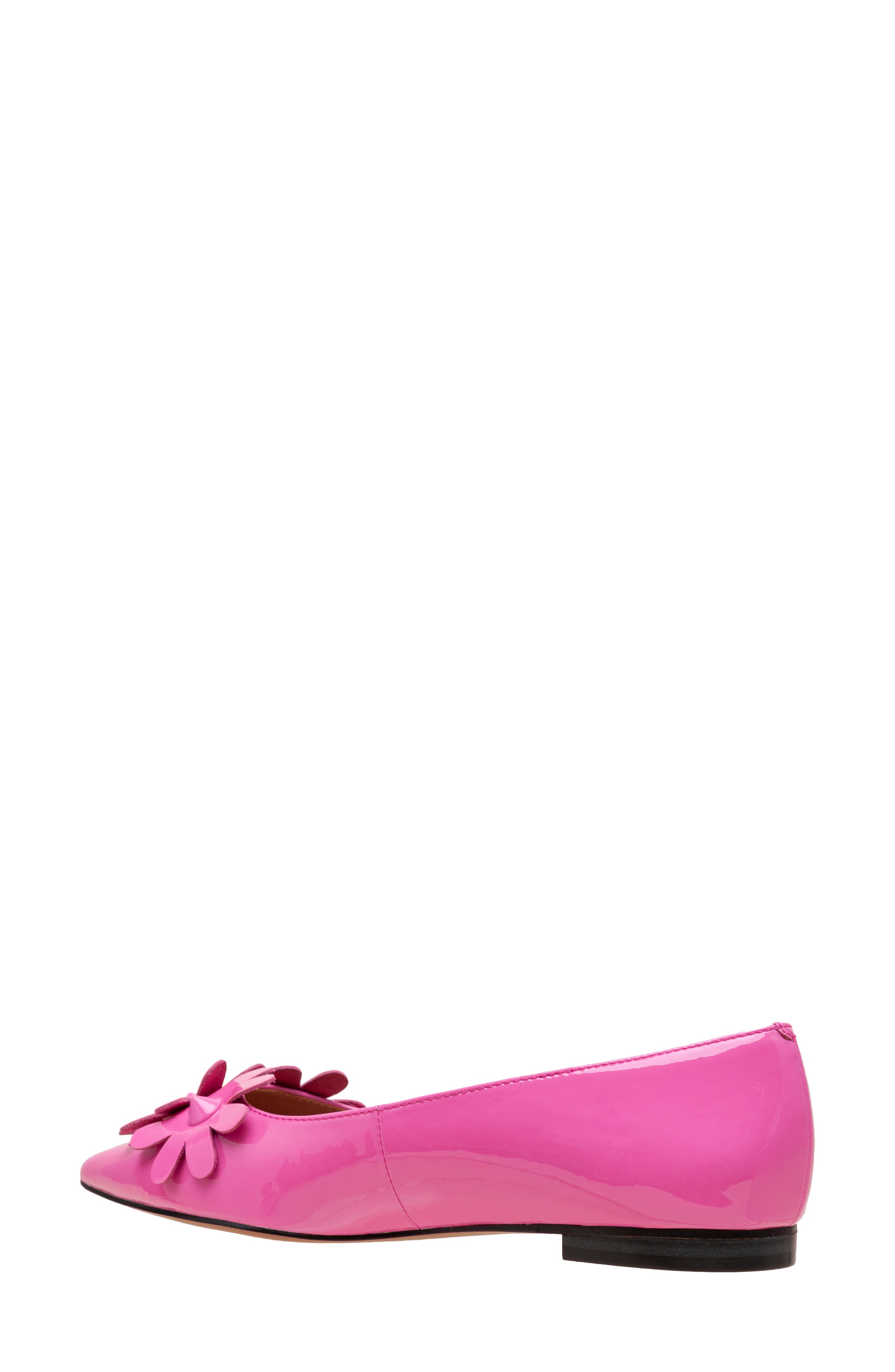 Linea Paolo Narcisus Pointed Toe Flat, Alternate, color, Magenta Patent