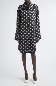Dries Van Noten Polka Dot Washed Mousseline Coat