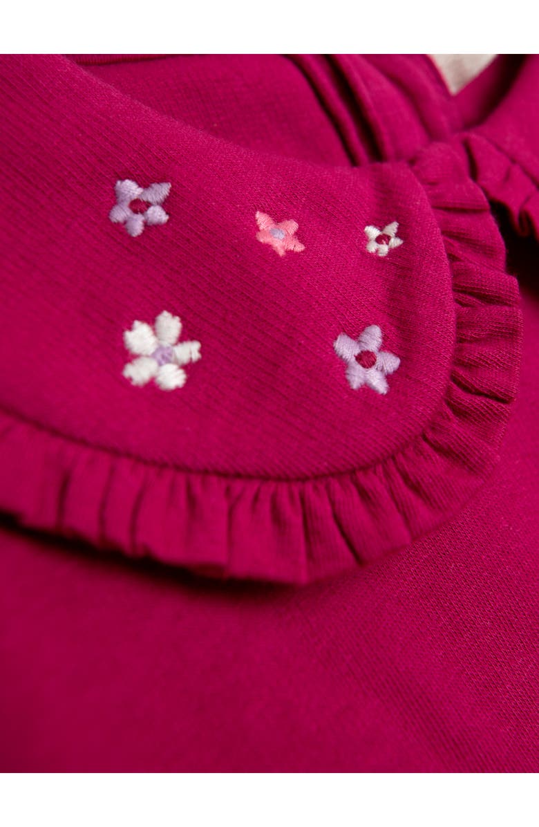 JOJO MAMAN BEBE Kids' Embroidered Fairy Tulle Accent Sweatshirt & Leggings Set, Alternate, color, Raspberry