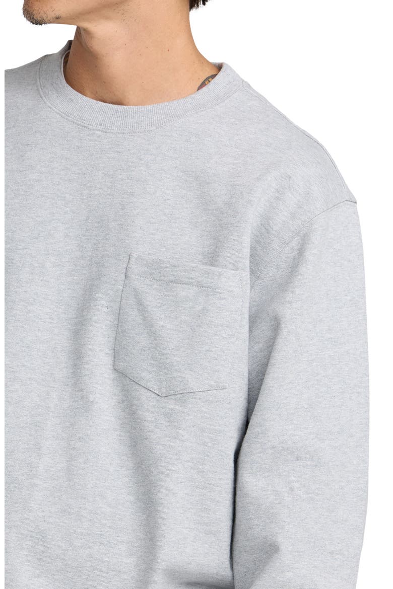 Dayshift Pocket Crewneck Sweatshirt, Alternate, color, HEATHER GREY