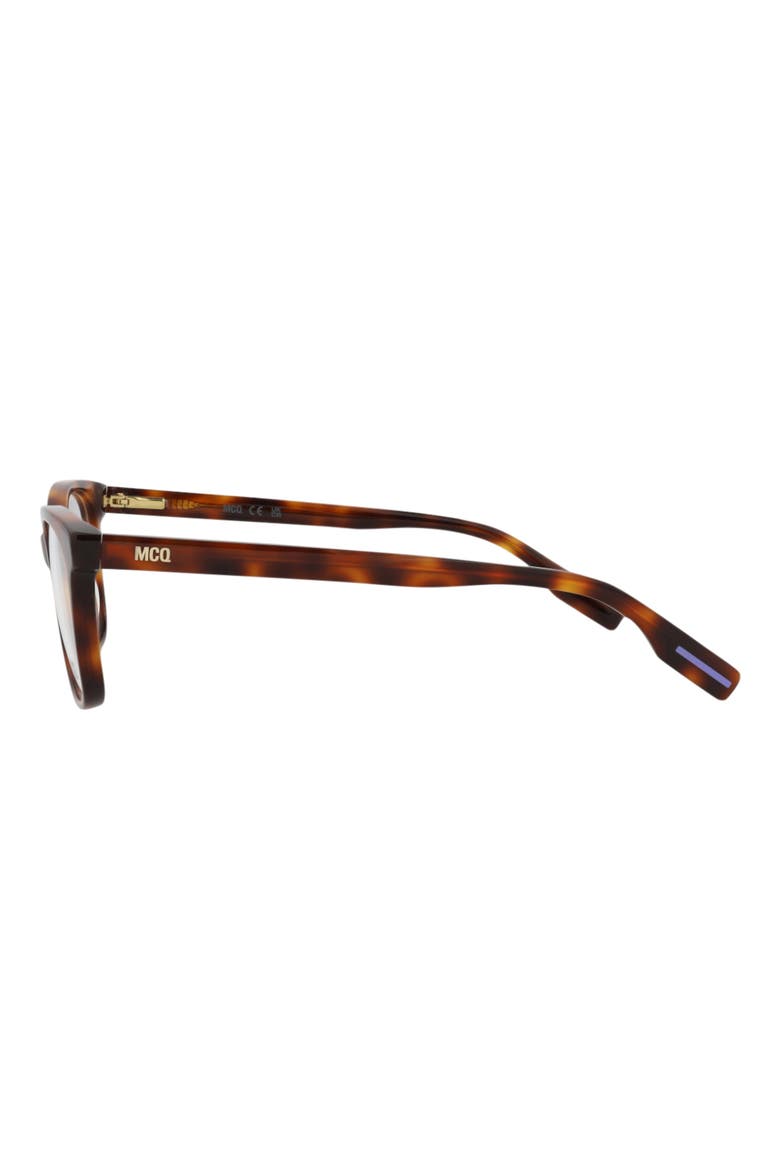 49mm Square Optical Glasses, Alternate, color, HAVANA HAVANA TRANSPARENT