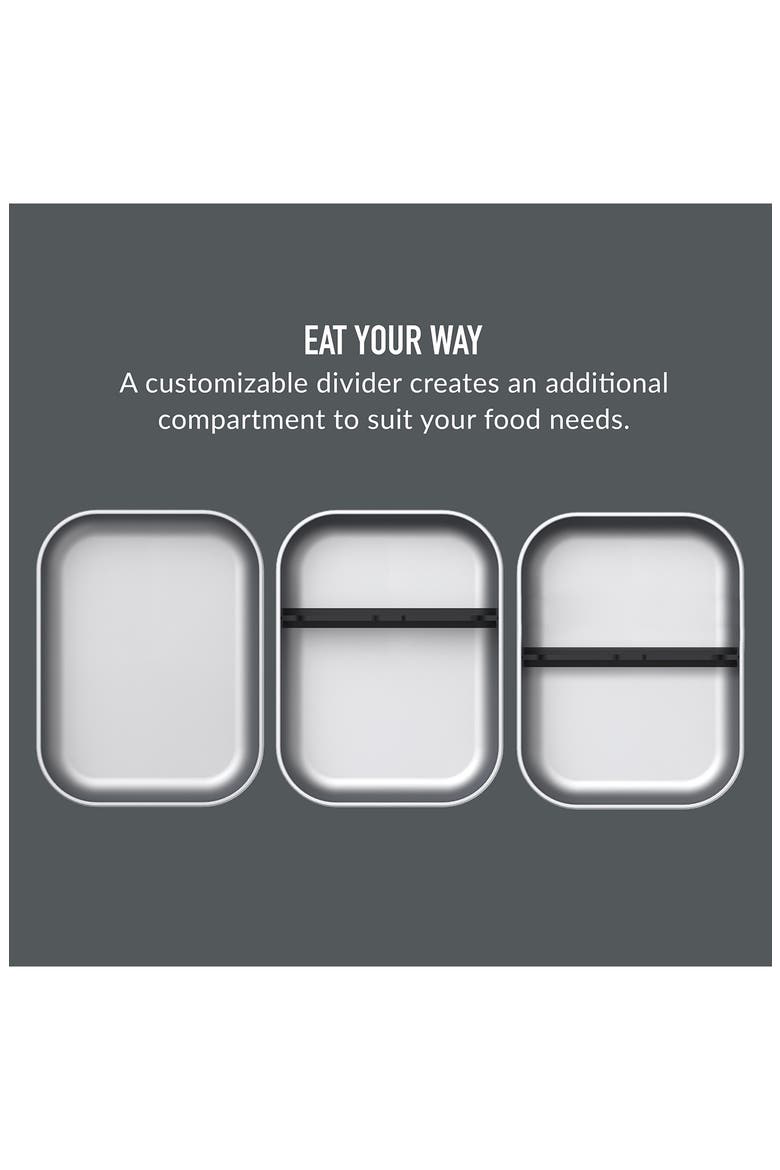 Stainless Steel Lunch Box - Carbon Black, Alternate, color, CARBON BLACK