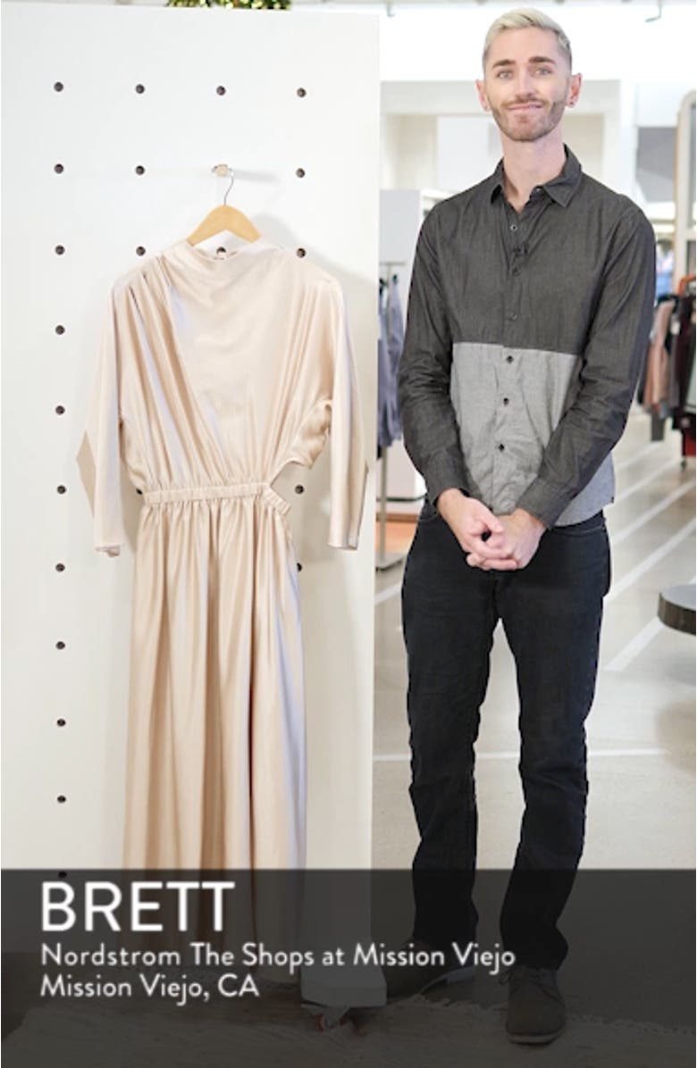 Satin Maxi Dress, sales video thumbnail