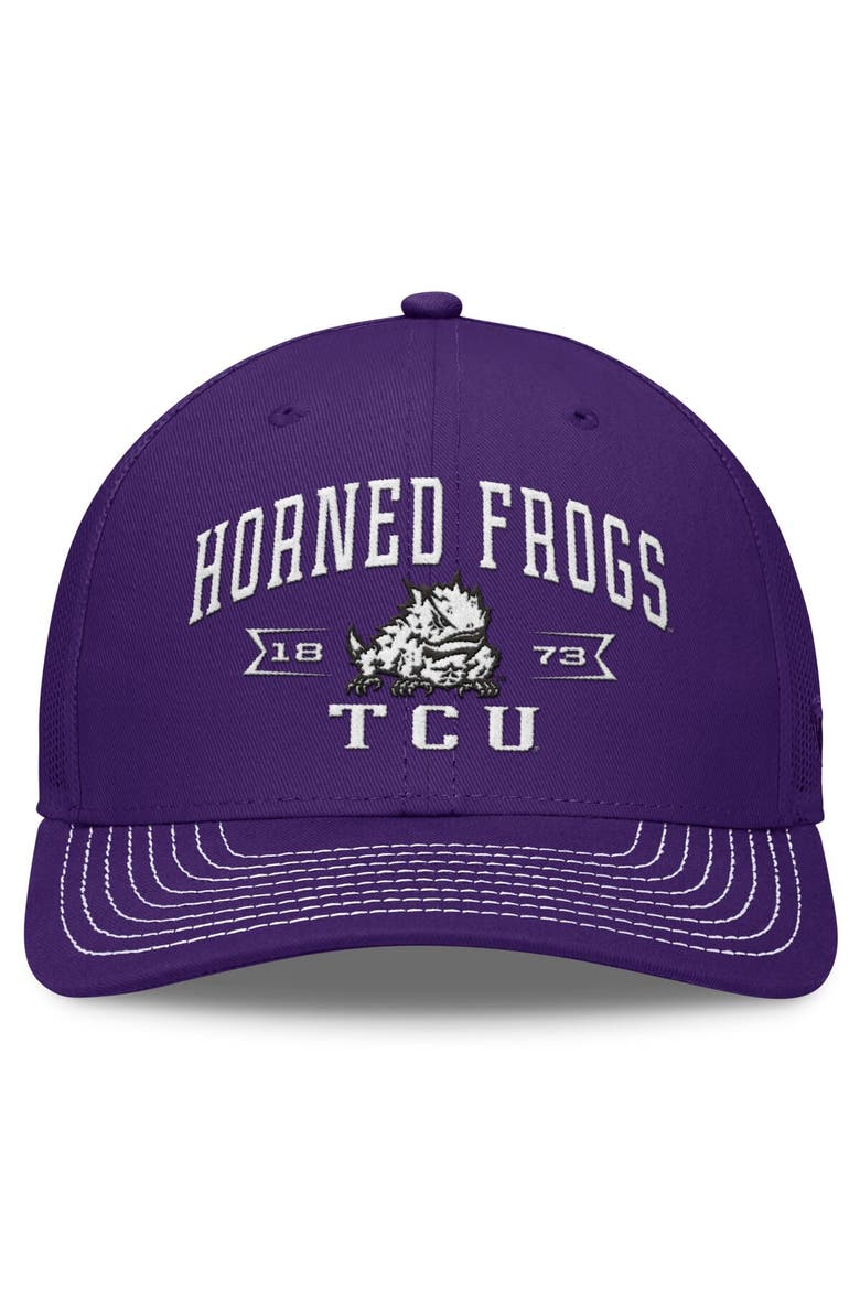Men's Top of the World Purple TCU Horned Frogs Carson Trucker Adjustable Hat, Alternate, color, Purple
