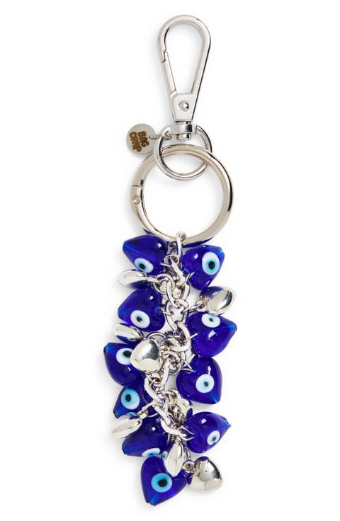 Evil Eye Glass Beaded Dangler Bag Charm
