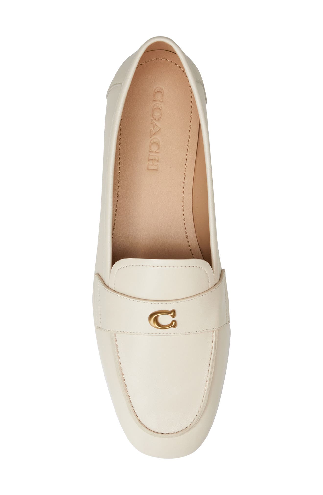 Sculpted C Loafer, Alternate, color, CHALK