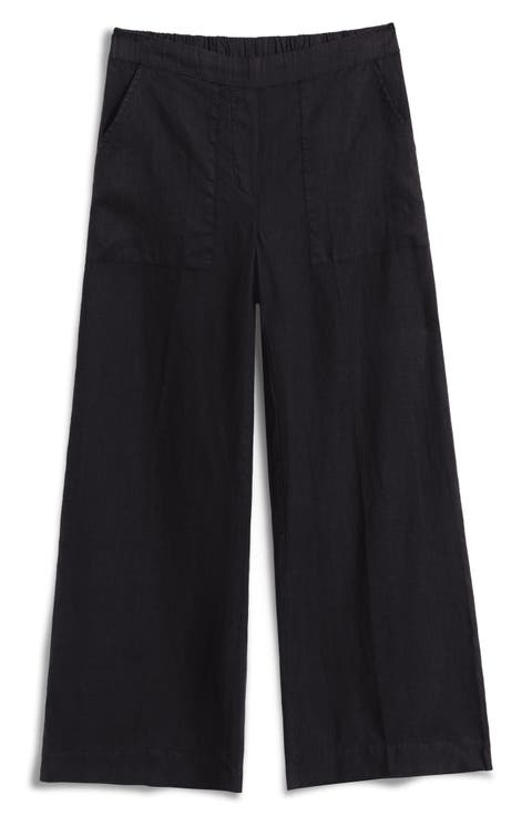 Pull-On Linen Pants