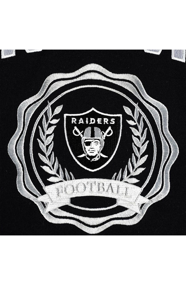 Tommy Hilfiger Women's Tommy Hilfiger Black Las Vegas Raiders Becca Drop Shoulder Pullover Hoodie, Alternate, color, Black