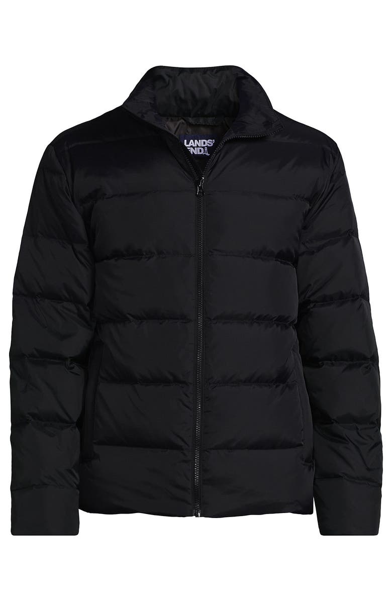 Lands' End Wide Channel 600 Down Puffer Jacket, Alternate, color, Black