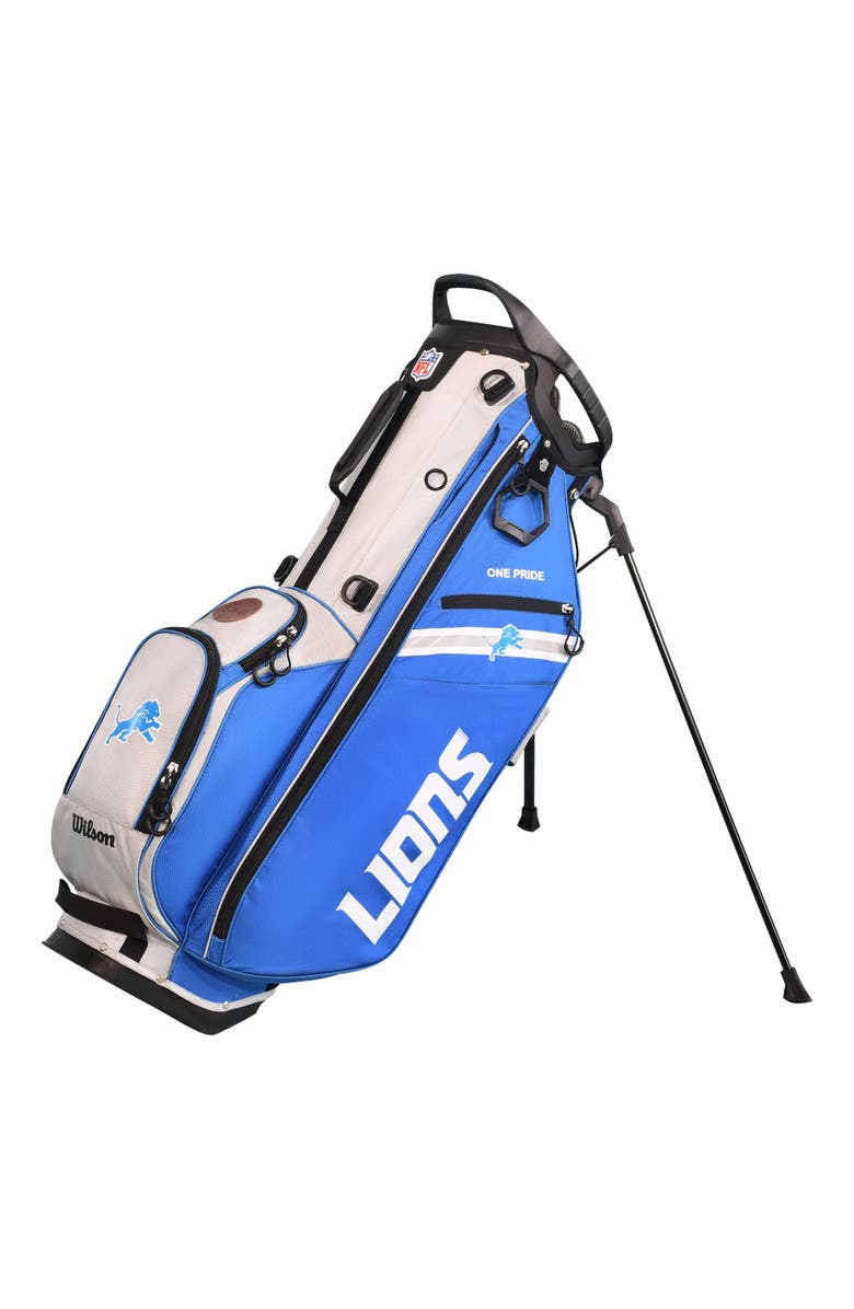 WILSON NFL Detroit Lions Golf Stand Bag - Blue/Silver, Main, color, Blue/Silver