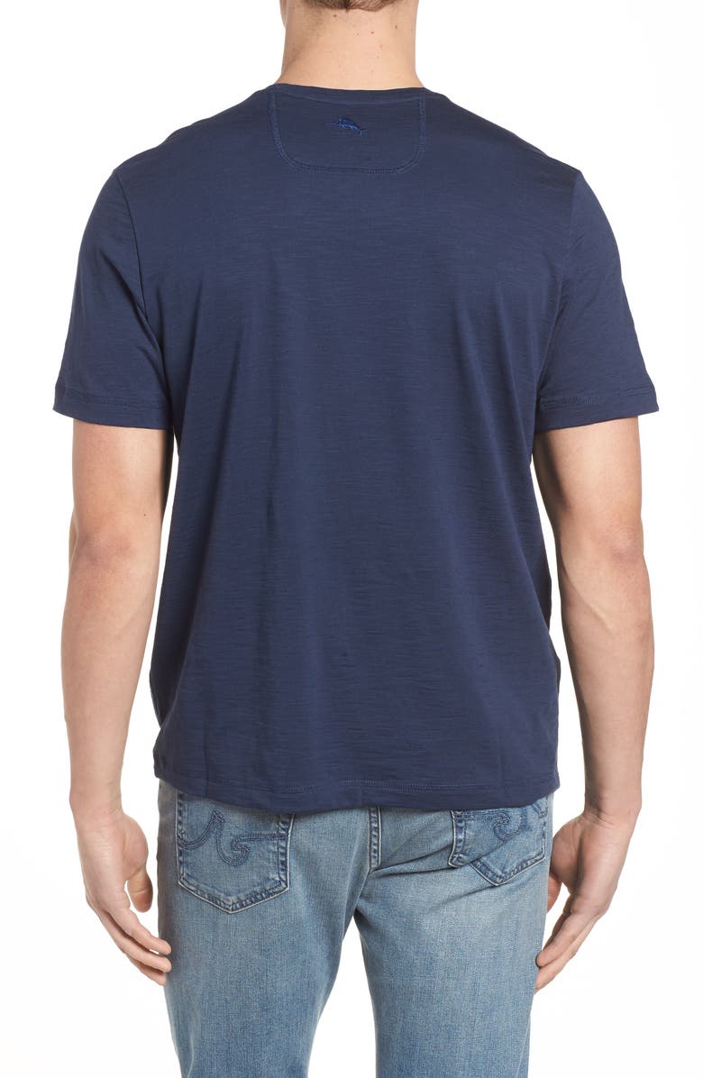 Tommy Bahama Portside Palms V-Neck T-Shirt, Alternate, color, Maritime