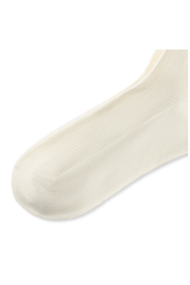 Cotton Blend Rib Knee High Socks, Alternate, color, IVORY