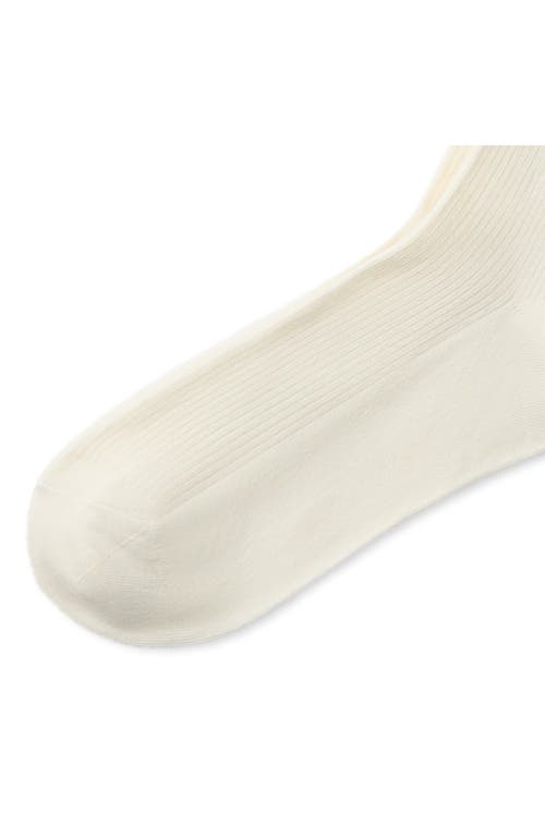Polo Ralph Lauren Cotton Blend Rib Knee High Socks In White