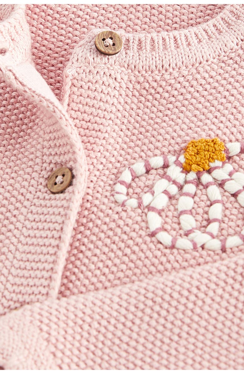 NEXT Kids' Floral Embroidered Cotton Cardigan, Alternate, color,