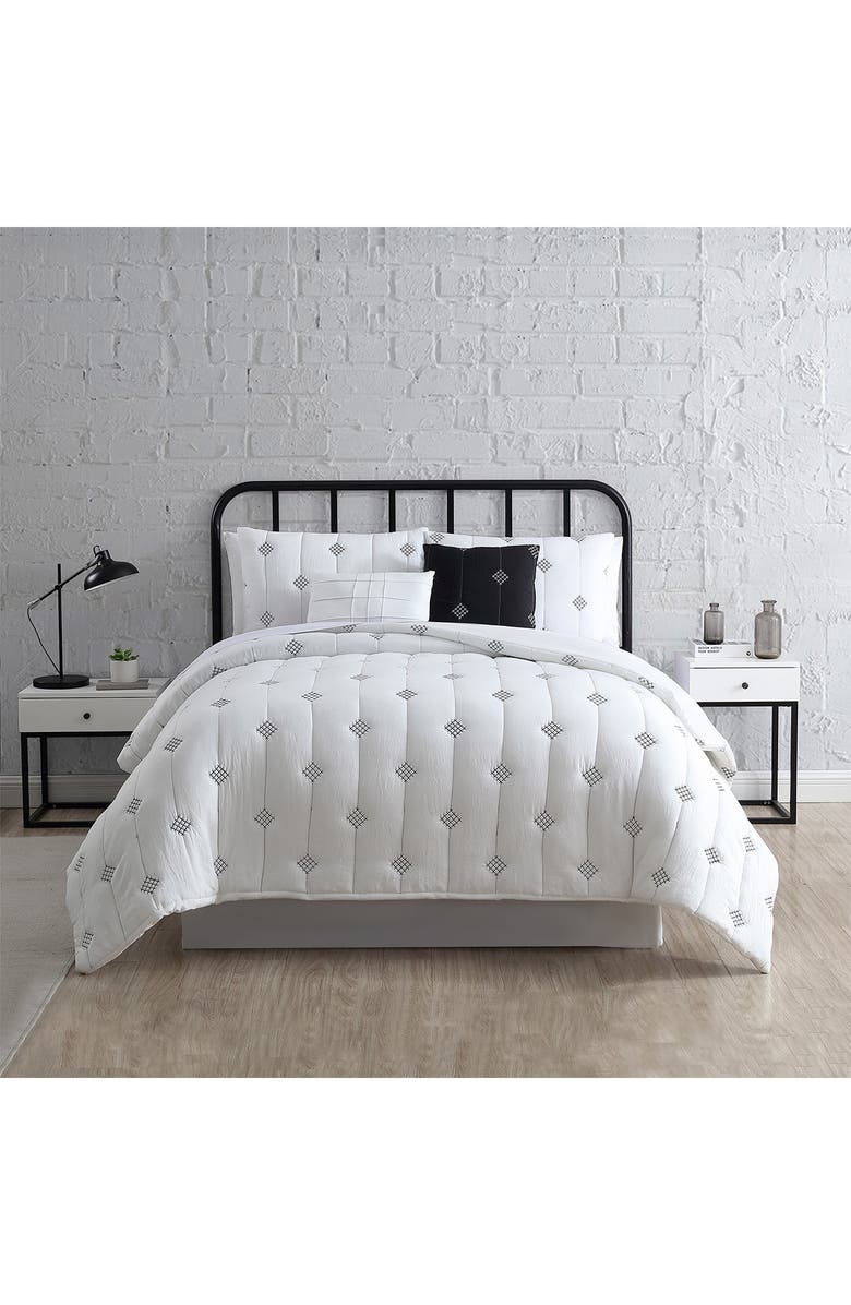 Modern Threads 5-Piece Embroidered Garment-Washed Comforter Set, Alternate, color,