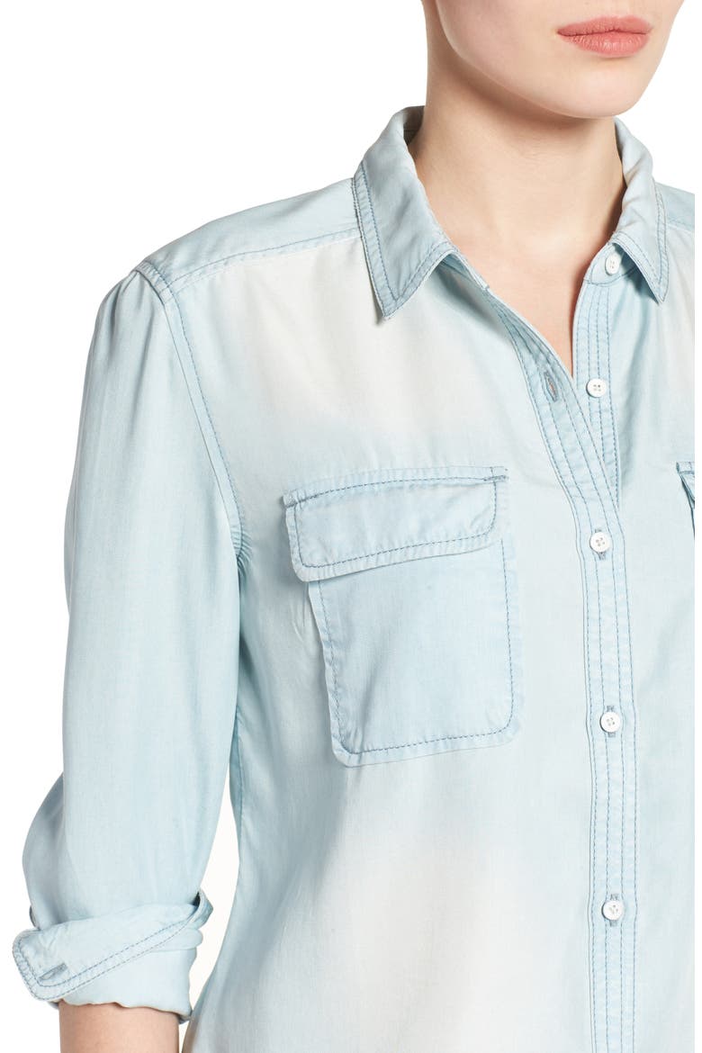 Denim Shirt, Alternate, color, SUPER BLEACH