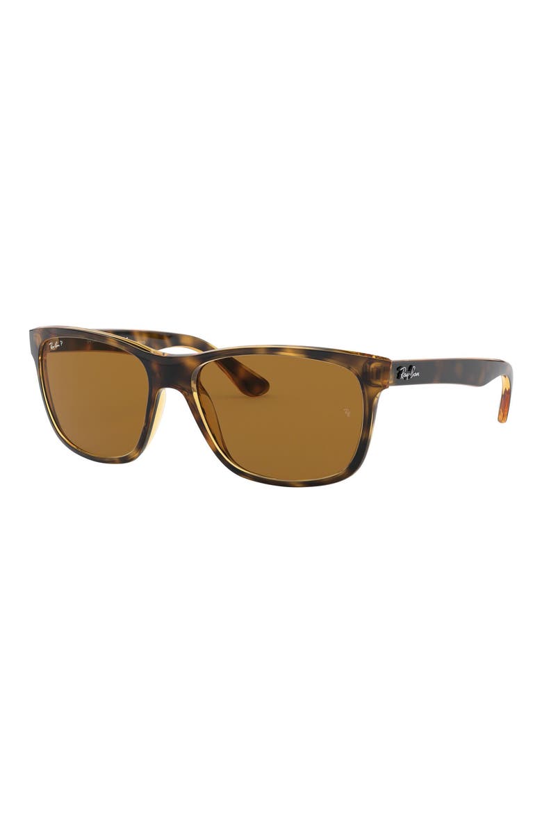 Wayfarer 57mm Polarized Sunglasses, Alternate, color, POLARIZED BROWN