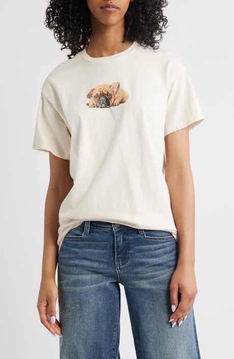 Puppy Cotton Graphic T-Shirt