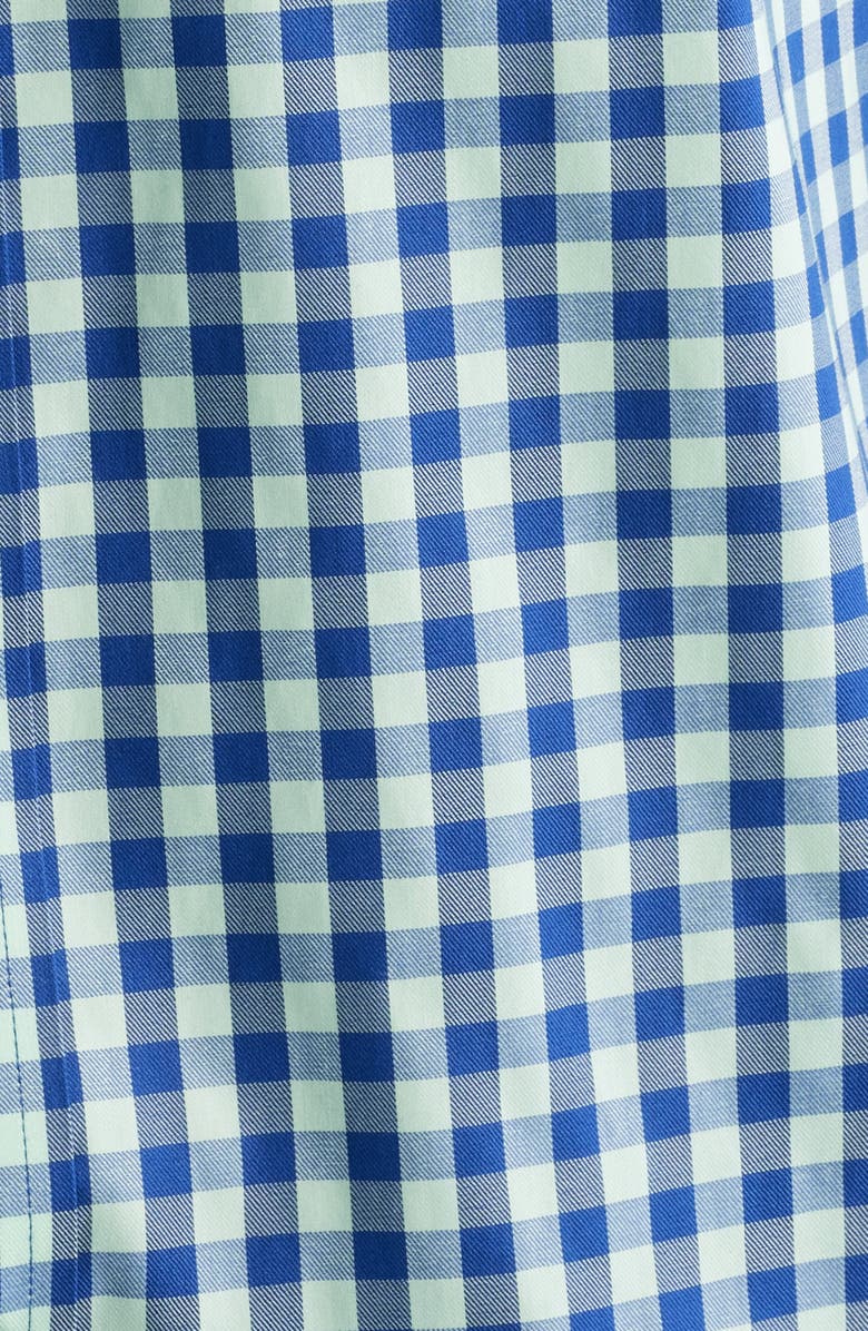 Johnston & Murphy XC4<sup>®</sup> Two-Tone Gingham Performance Button-Down Shirt, Alternate, color, Mint/ Navy