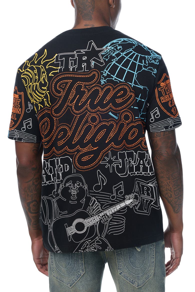 Trophy Graphic T-Shirt, Alternate, color, JET BLACK