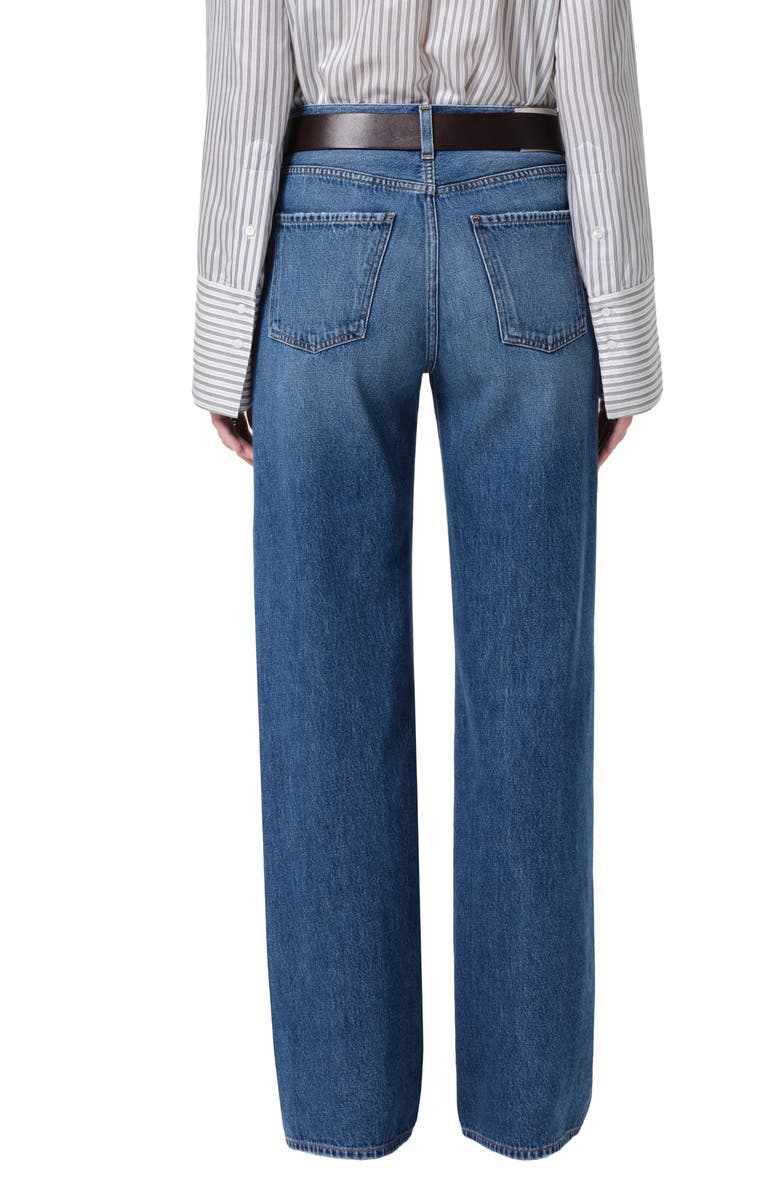 Citizens of Humanity Annina High Waist Straight Leg Jeans, Alternate, color, Avant Md/ Dark Indigo
