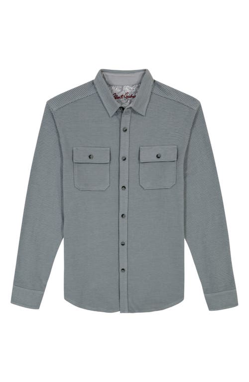 Robert Graham Brunner 2 Textured Knit Button Down Shirt In Blue