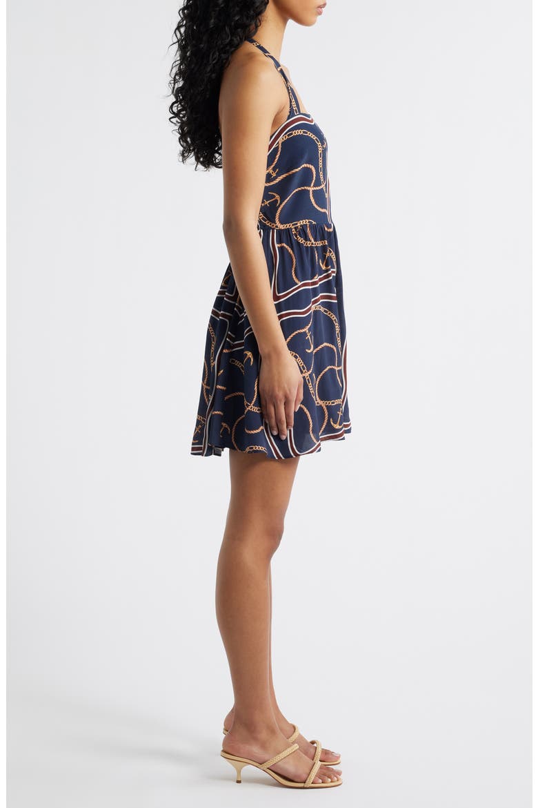 Lochlan Halter Minidress, Alternate, color, DEEP NAVY