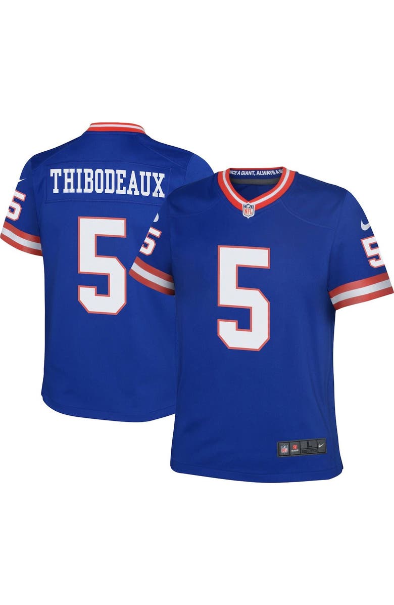 Nike Youth Nike Kayvon Thibodeaux Royal New York Giants Game Jersey, Main, color, 